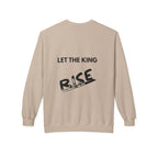 Inspirational Crewneck Sweatshirt – "LET THE KING RISE UP"