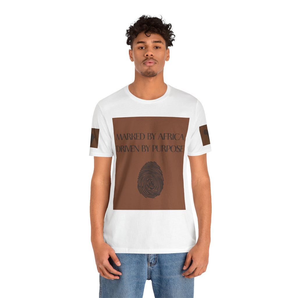 Marked by Africa Unisex Jersey Tee - Driven by Purpose Graphic Shirt