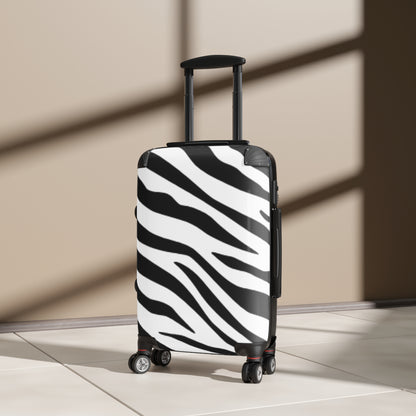 Stylish Zebra Print Suitcase - Travel in Style with Bold Designs