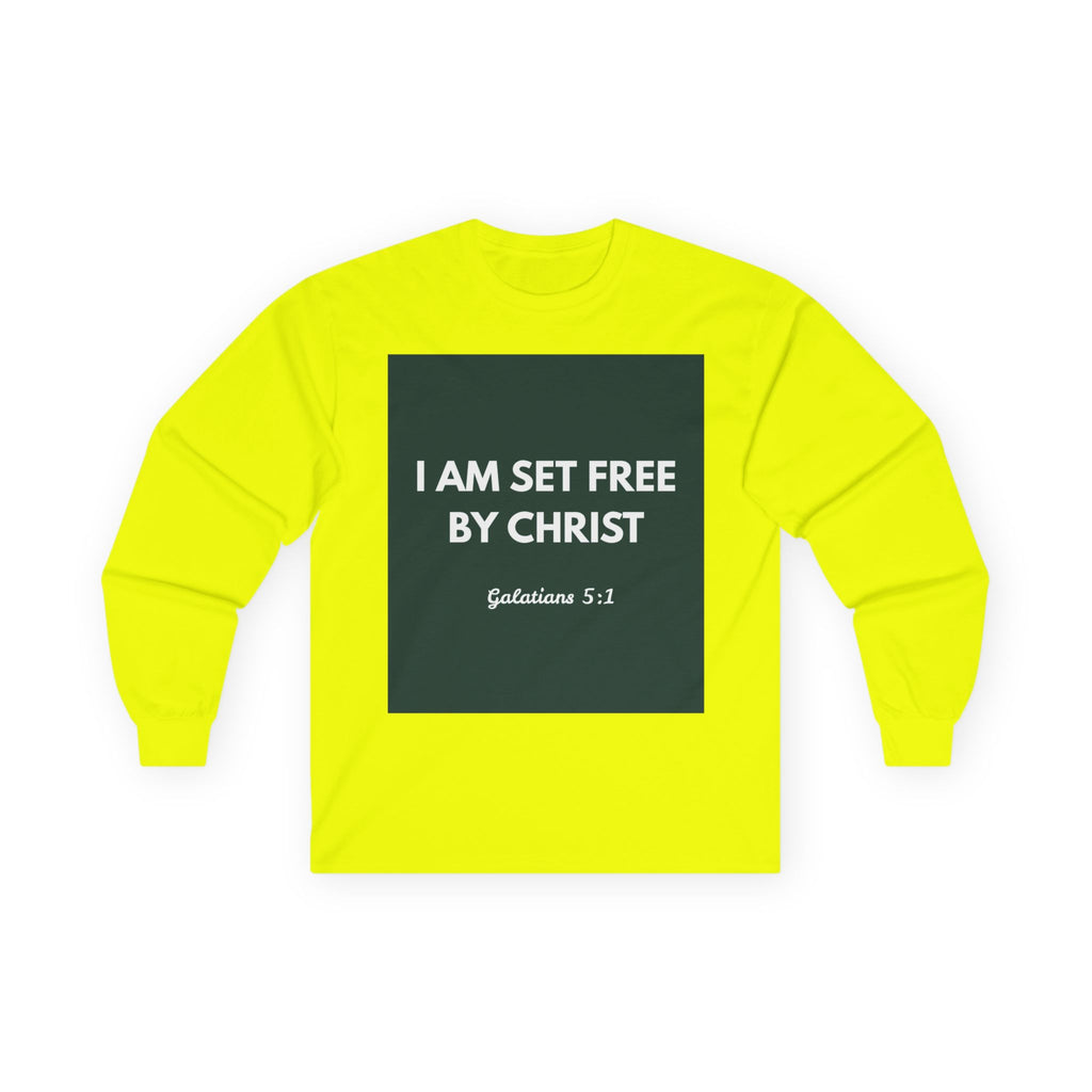 Galatians 5:1 Inspirational Long Sleeve Tee