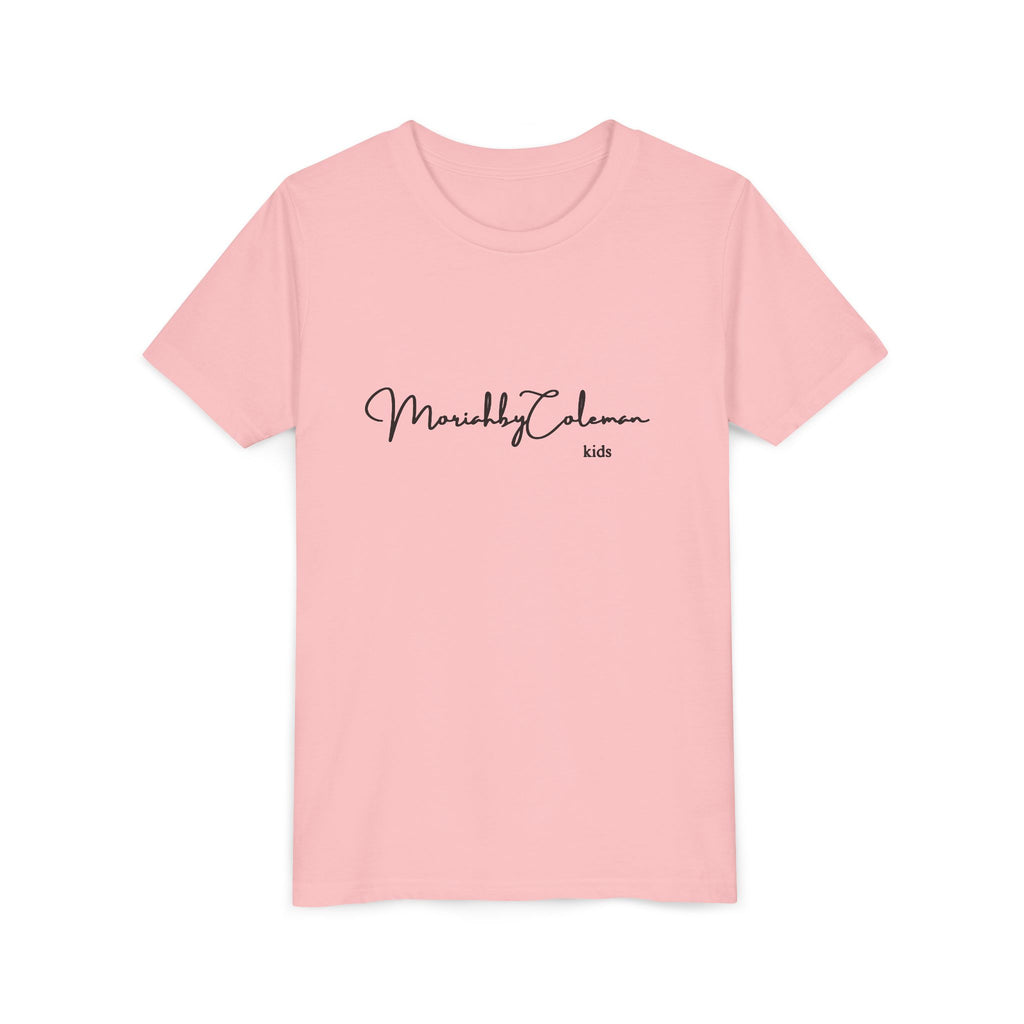 Stylish Youth Tee with Elegant Script Design, Perfect for Kids' Parties, Birthdays, Everyday Wear, Gift Ideas, and Family Photos