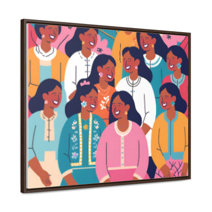 Vibrant Community Canvas Wrap - Celebrate Diversity & Connection