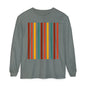 Retro Striped Unisex Long Sleeve T-Shirt - Perfect for Fall & Casual Outings