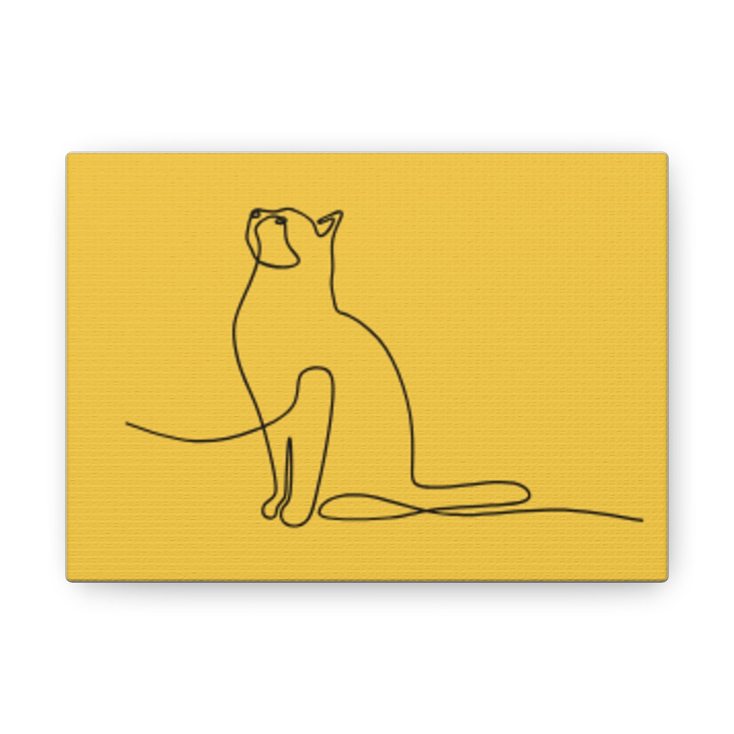 Modern Cat Canvas Gallery Wrap - Minimalist Art for Cat Lovers