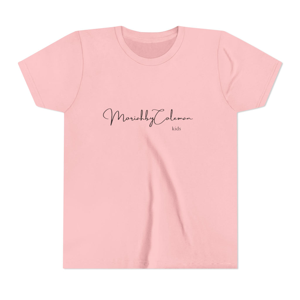 Stylish Youth Tee with Elegant Script Design, Perfect for Kids' Parties, Birthdays, Everyday Wear, Gift Ideas, and Family Photos