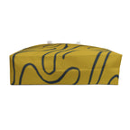 Artistic Yellow Weekender Bag - Stylish Travel Tote with Abstract Design