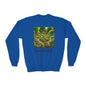 Youth Crewneck Sweatshirt - 'Wonderful' Floral Garden Design