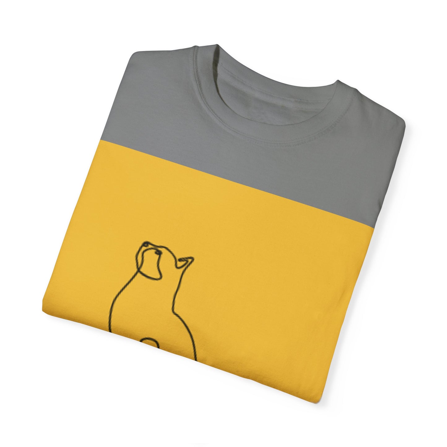 Minimalist Cat Line Art Unisex T-shirt - Perfect Gift for Animal Lovers