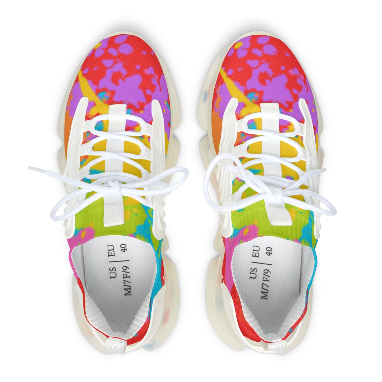 Vibrant Women's Mesh Sneakers - Colorful Athletic Footwear for Style & Comfort