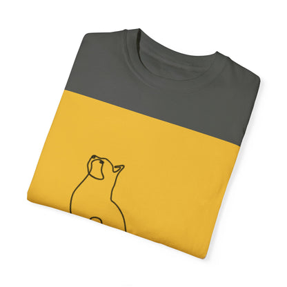 Minimalist Cat Line Art Unisex T-shirt - Perfect Gift for Animal Lovers