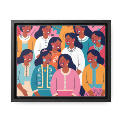 Vibrant Community Canvas Wrap - Celebrate Diversity & Connection