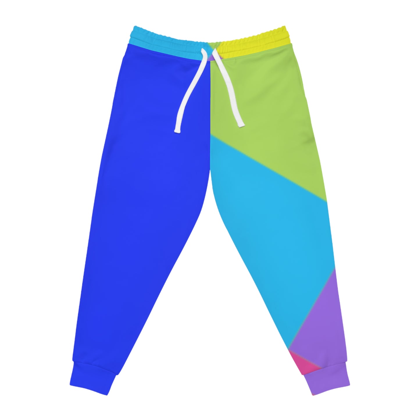 Vibrant Color-Block Athletic Joggers for Active Lifestyle