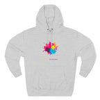 You Are a Masterpiece Colorful Fleece Hoodie - Artistic Pullover for Creative Souls