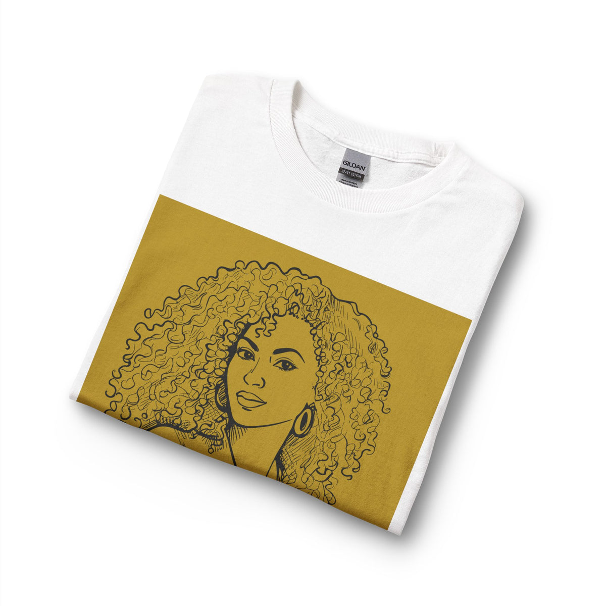 Curly Queen Portrait Long Sleeve Tee
