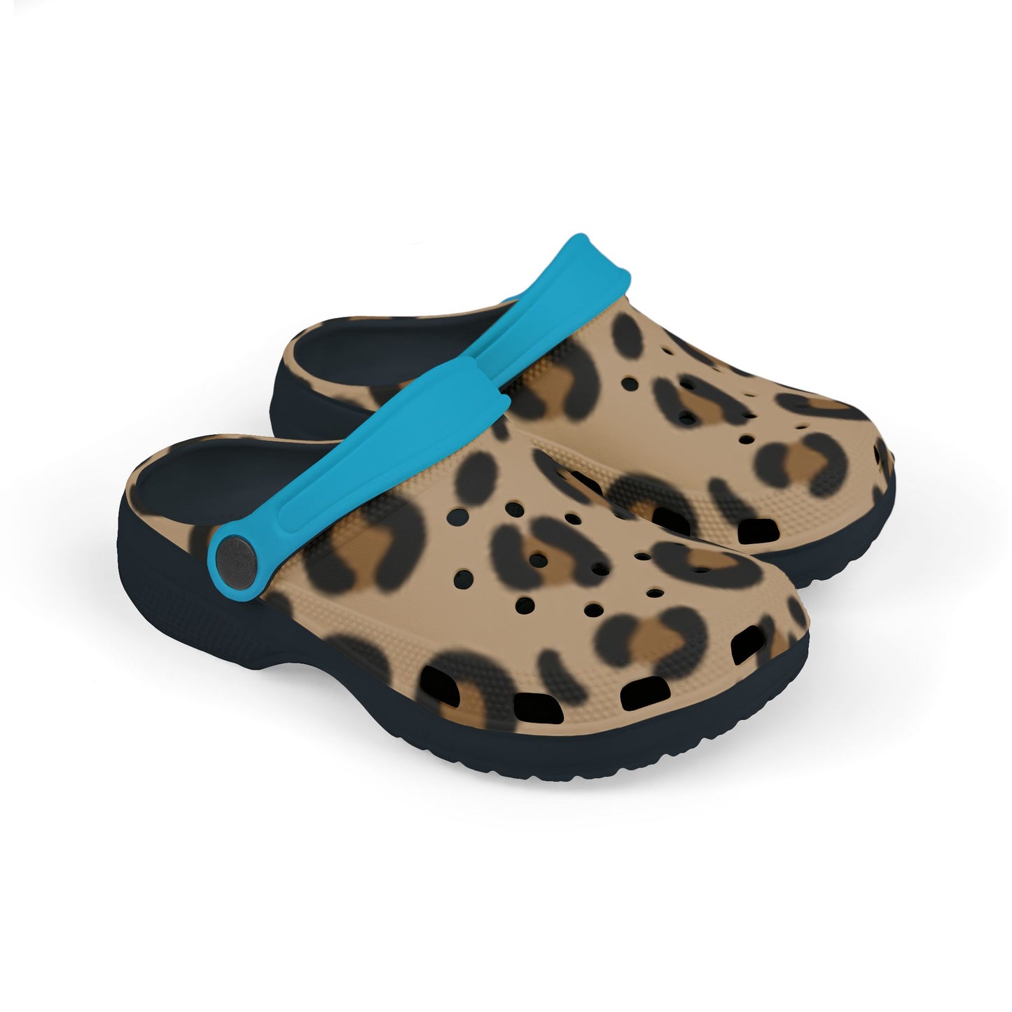 Kids' Stylish Leopard Print EVA Foam Clogs for Summer Fun