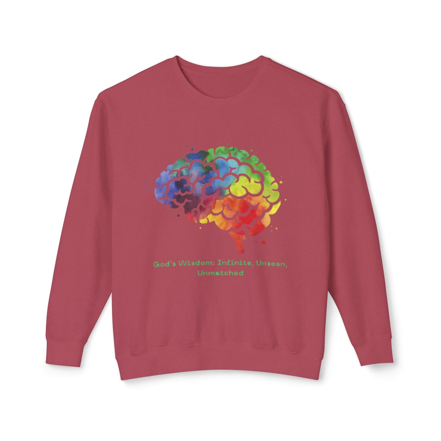 God's Wisdom Rainbow Crewneck Sweatshirt - Unisex Inspirational Apparel