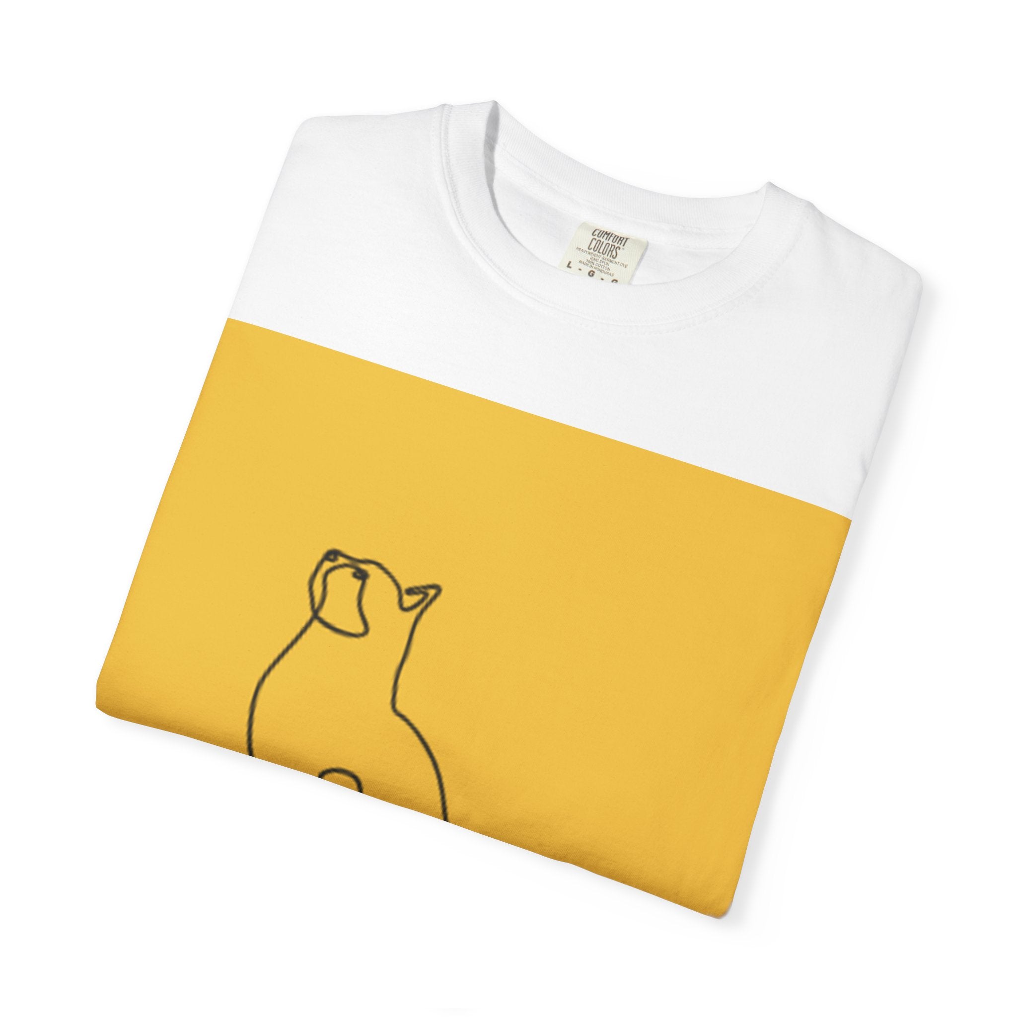 Minimalist Cat Line Art Unisex T-shirt - Perfect Gift for Animal Lovers