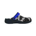 Stylish Kid's EVA Foam Clogs - Fun Cow Print with Blue Trim