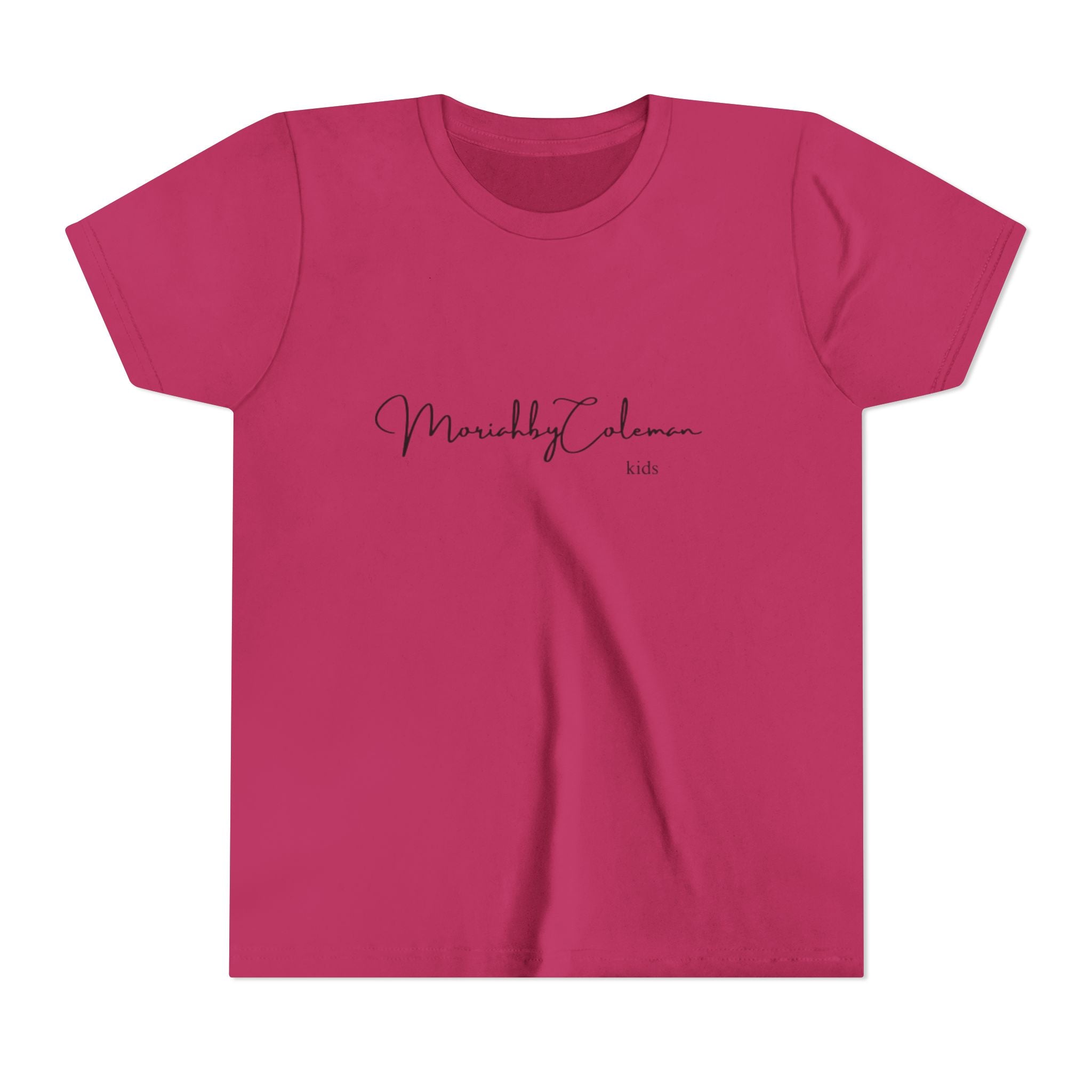 Stylish Youth Tee with Elegant Script Design, Perfect for Kids' Parties, Birthdays, Everyday Wear, Gift Ideas, and Family Photos