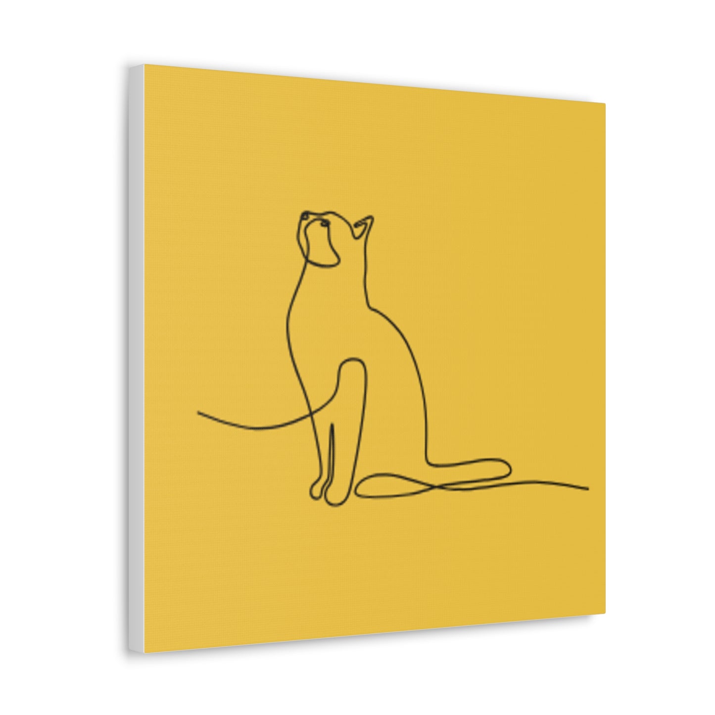 Modern Cat Canvas Gallery Wrap - Minimalist Art for Cat Lovers