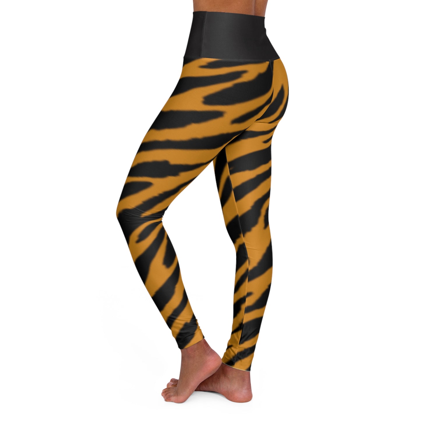 Tiger Print High Waisted Yoga Leggings - Stylish and Comfortable Activewear