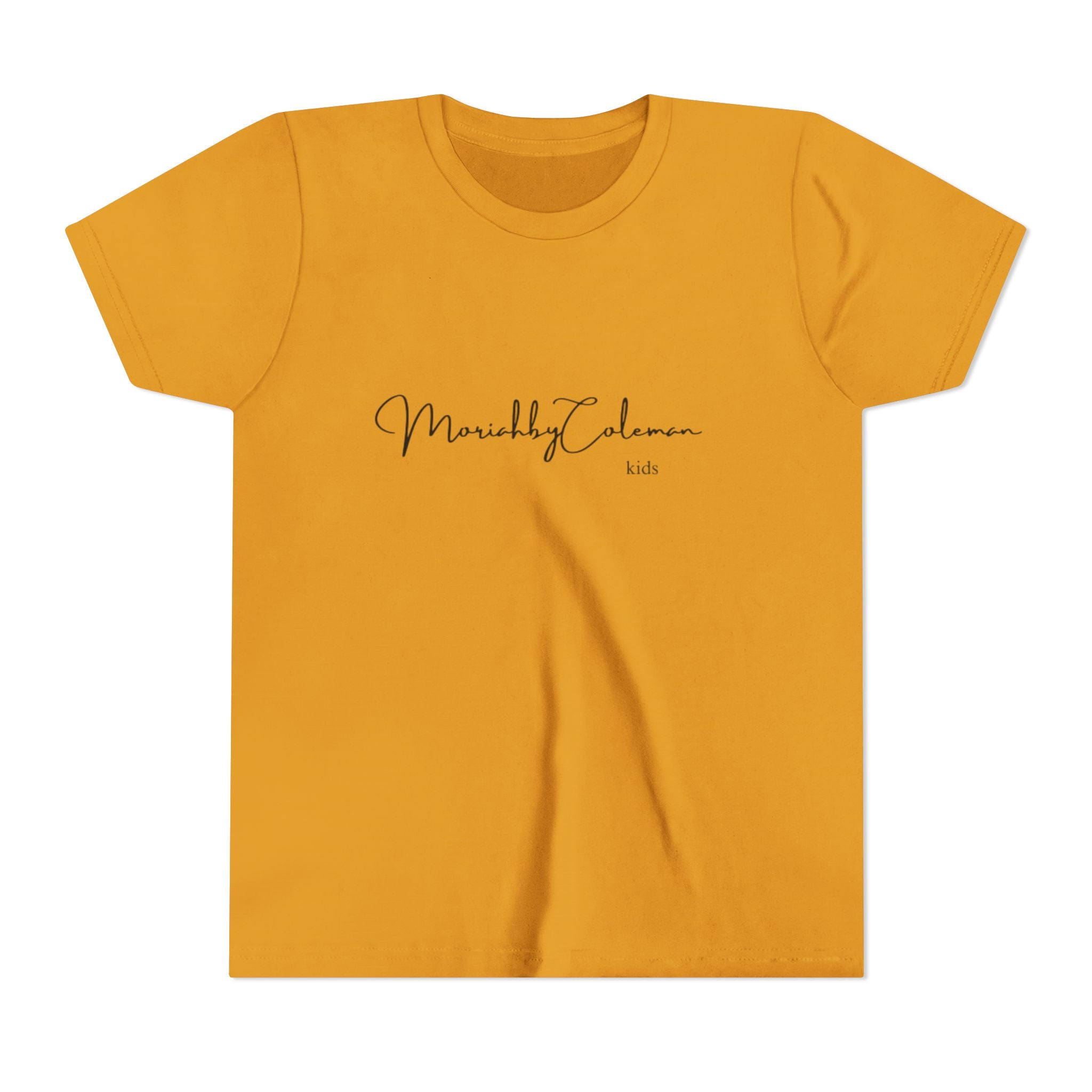 Stylish Youth Tee with Elegant Script Design, Perfect for Kids' Parties, Birthdays, Everyday Wear, Gift Ideas, and Family Photos