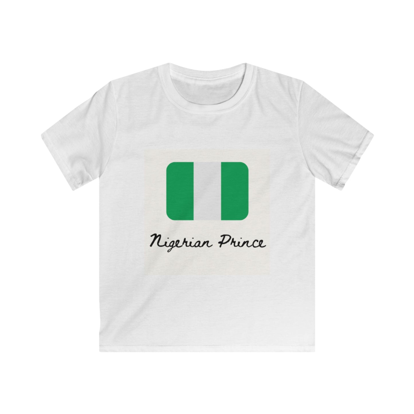 Nigerian Prince Kids Softstyle Tee - Fun & Playful Youth T-Shirt