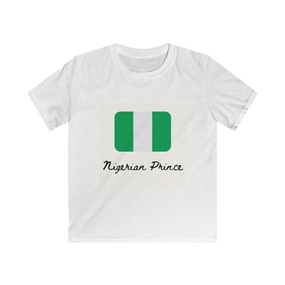 Nigerian Prince Kids Softstyle Tee - Fun & Playful Youth T-Shirt