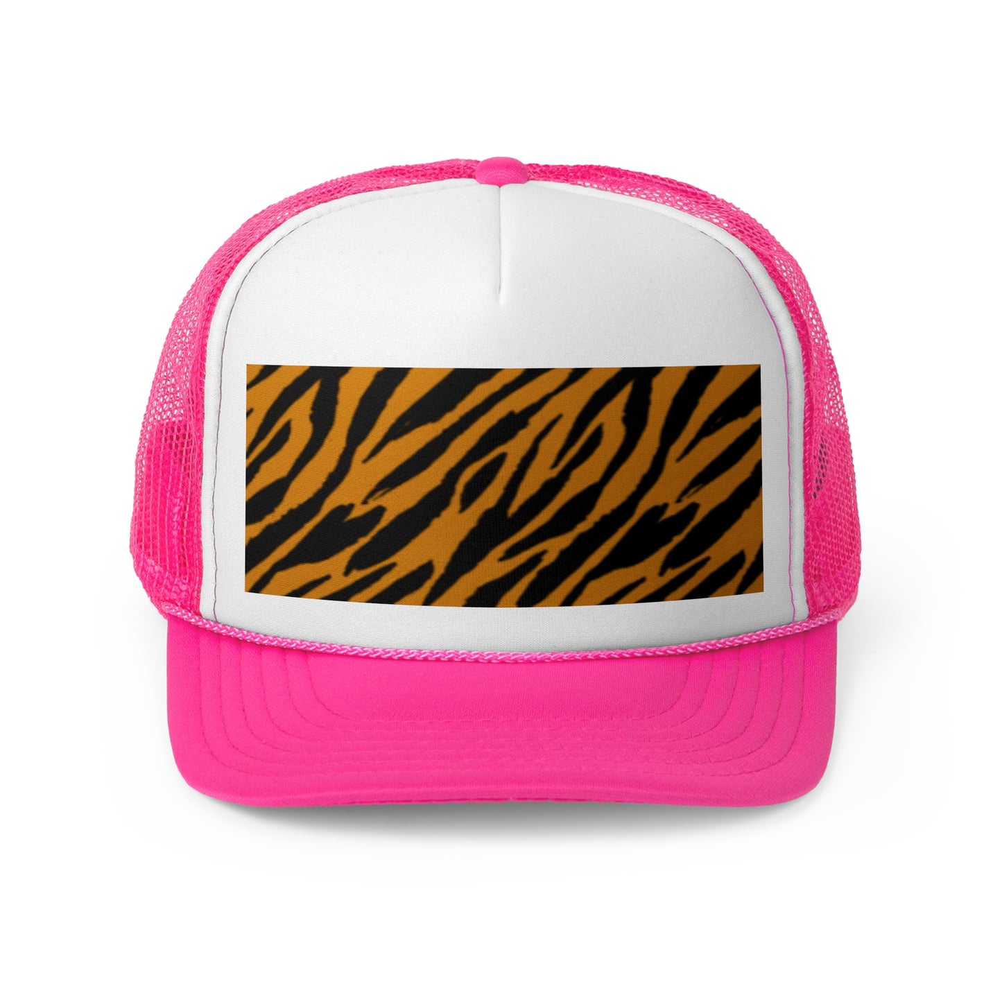 Stylish Tiger Print Trucker Cap - Trendy Outdoor Hat