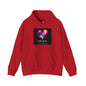 Colorful Heart Design Hooded Sweatshirt - "Made in His Greatness"