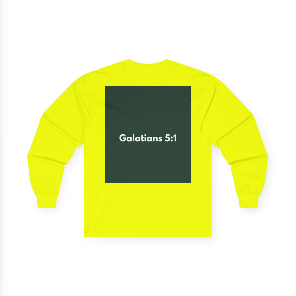 Galatians 5:1 Inspirational Long Sleeve Tee