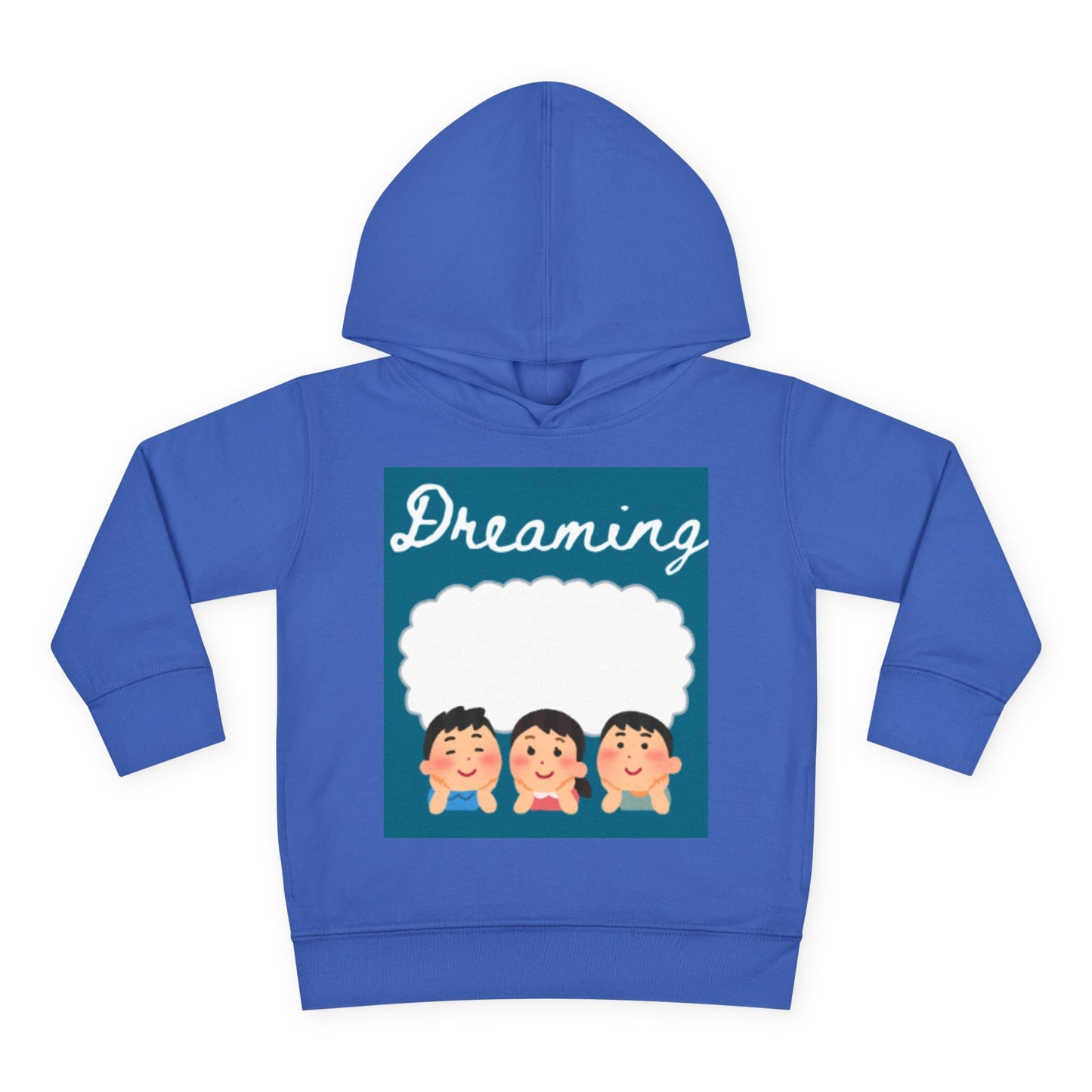 Dreaming Toddler Fleece Hoodie - Cozy Orange Pullover for Playtime and Sleepovers