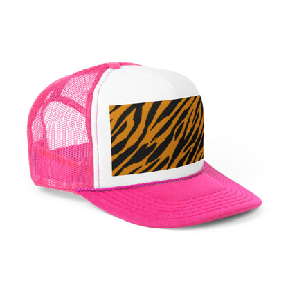 Stylish Tiger Print Trucker Cap - Trendy Outdoor Hat