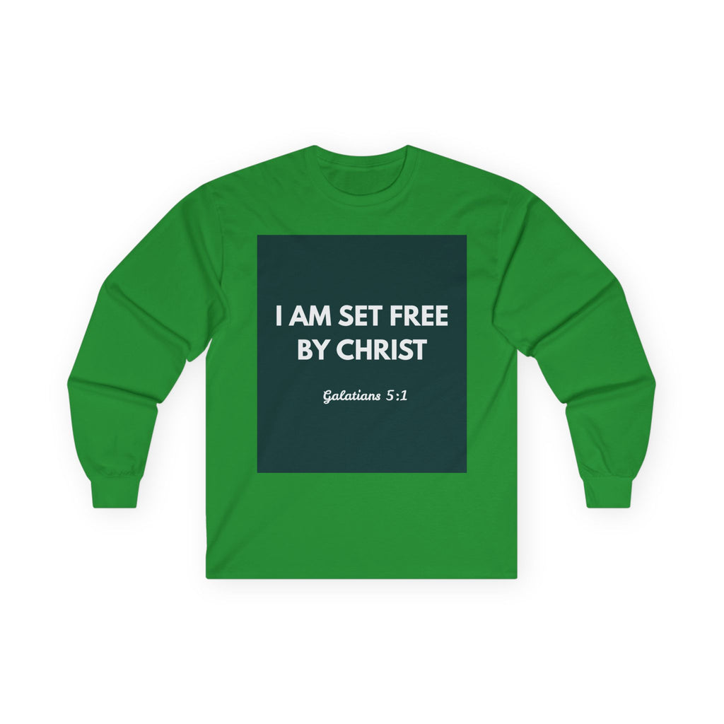 Galatians 5:1 Inspirational Long Sleeve Tee