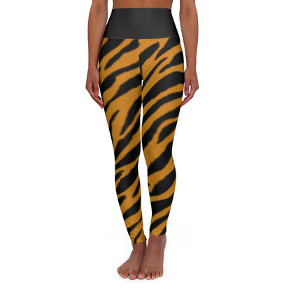 Tiger Print High Waisted Yoga Leggings - Stylish and Comfortable Activewear