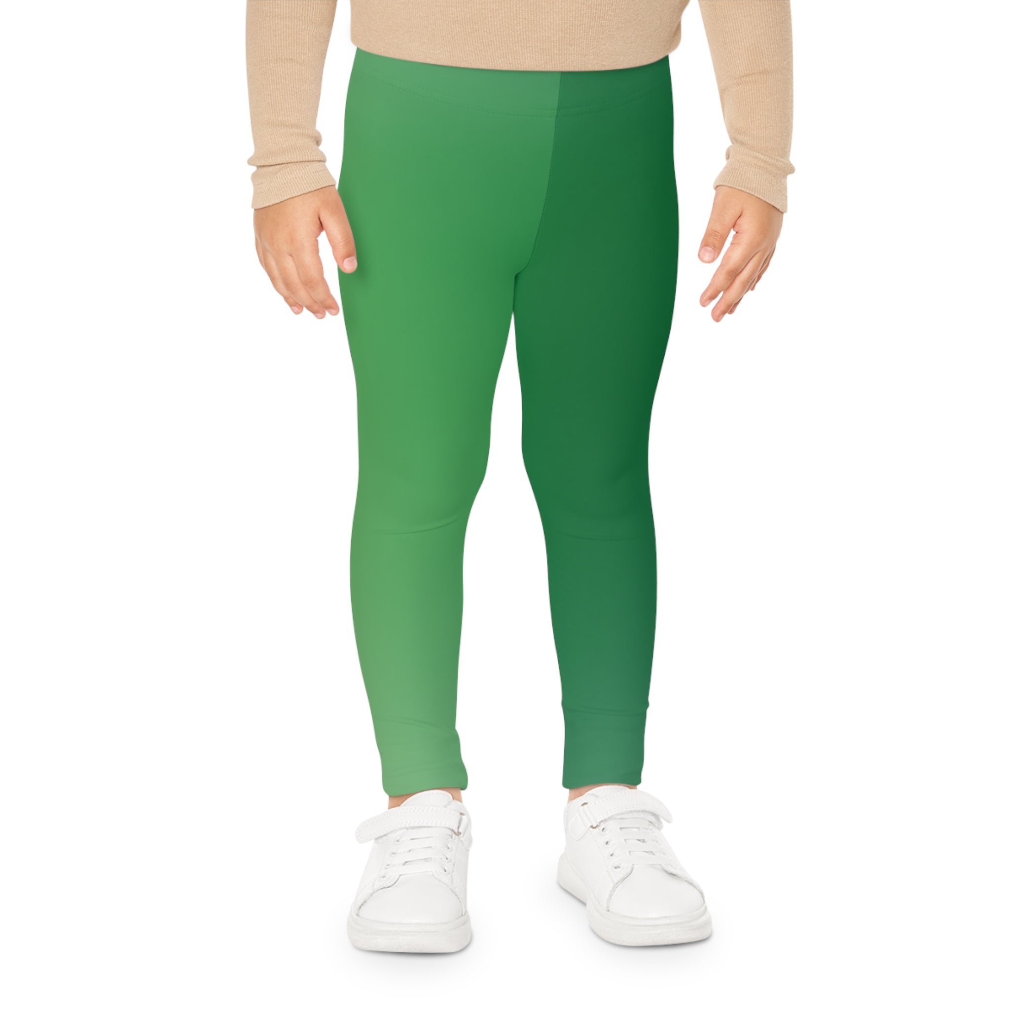 Ombre Green Kids Leggings - Stylish, Comfortable Activewear for Playtime