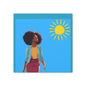 Sunshine Afro Woman Canvas Art - Vibrant Home Décor