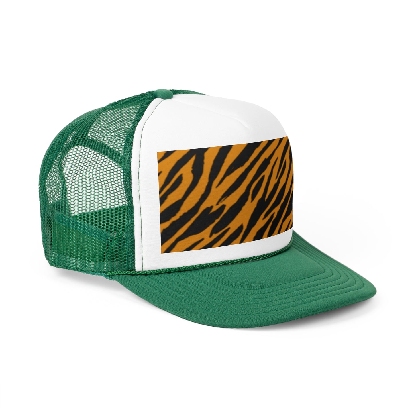 Stylish Tiger Print Trucker Cap - Trendy Outdoor Hat