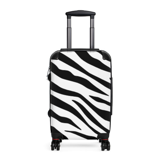 Stylish Zebra Print Suitcase - Travel in Style with Bold Designs