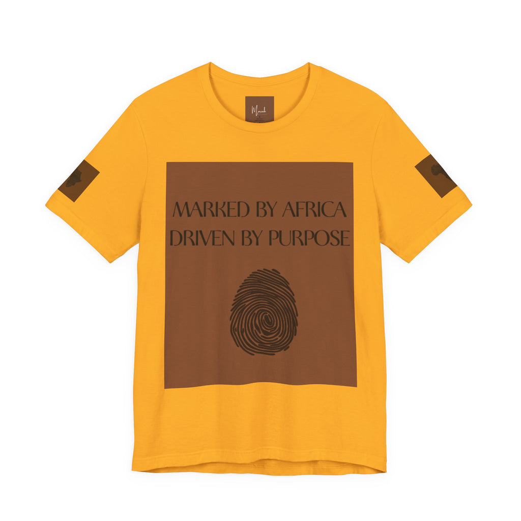 Marked by Africa Unisex Jersey Tee - Driven by Purpose Graphic Shirt