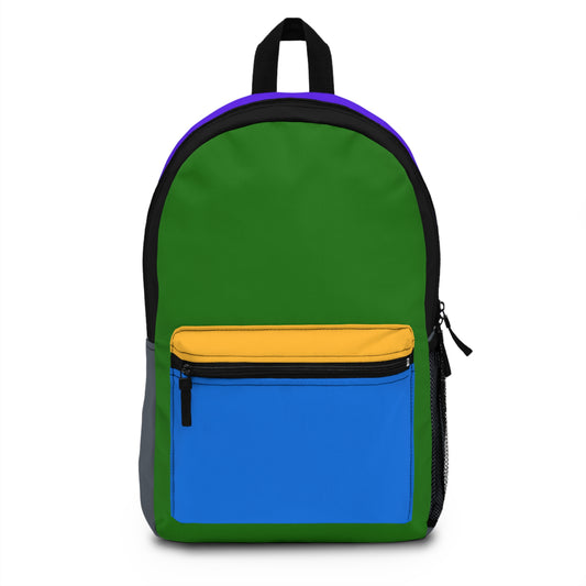 Colorful Multi-Compartment Backpack for School and Travel