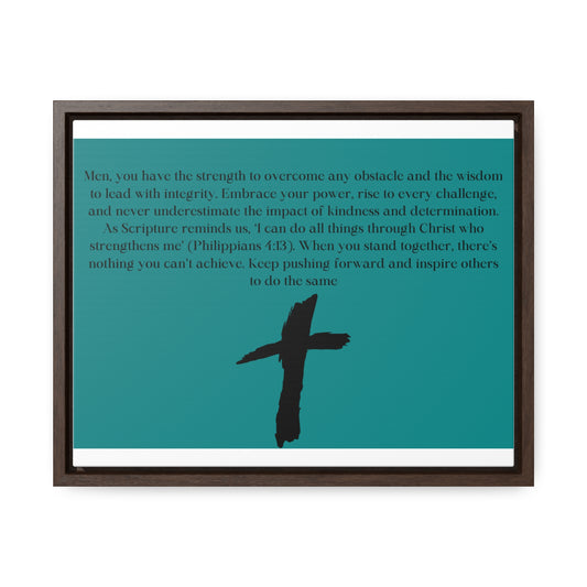 Inspirational Christian Canvas Art - Overcome Obstacles & Inspire Others