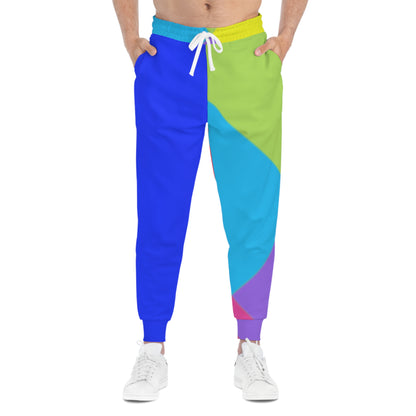 Vibrant Color-Block Athletic Joggers for Active Lifestyle