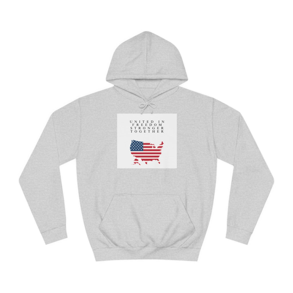Unisex College Hoodie - "United in Freedom Together" Design