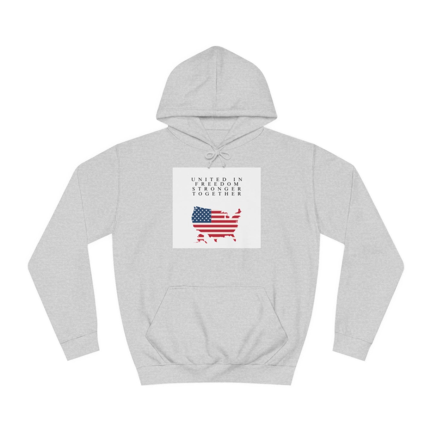 Unisex College Hoodie - "United in Freedom Together" Design