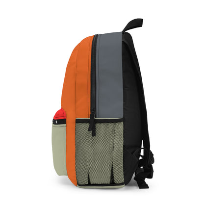 Stylish Color Block Backpack - Trendy School & Travel Bag