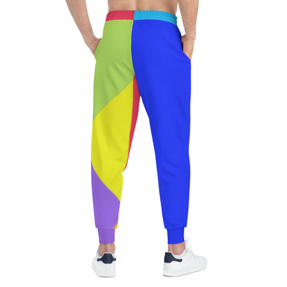 Vibrant Color-Block Athletic Joggers for Active Lifestyle