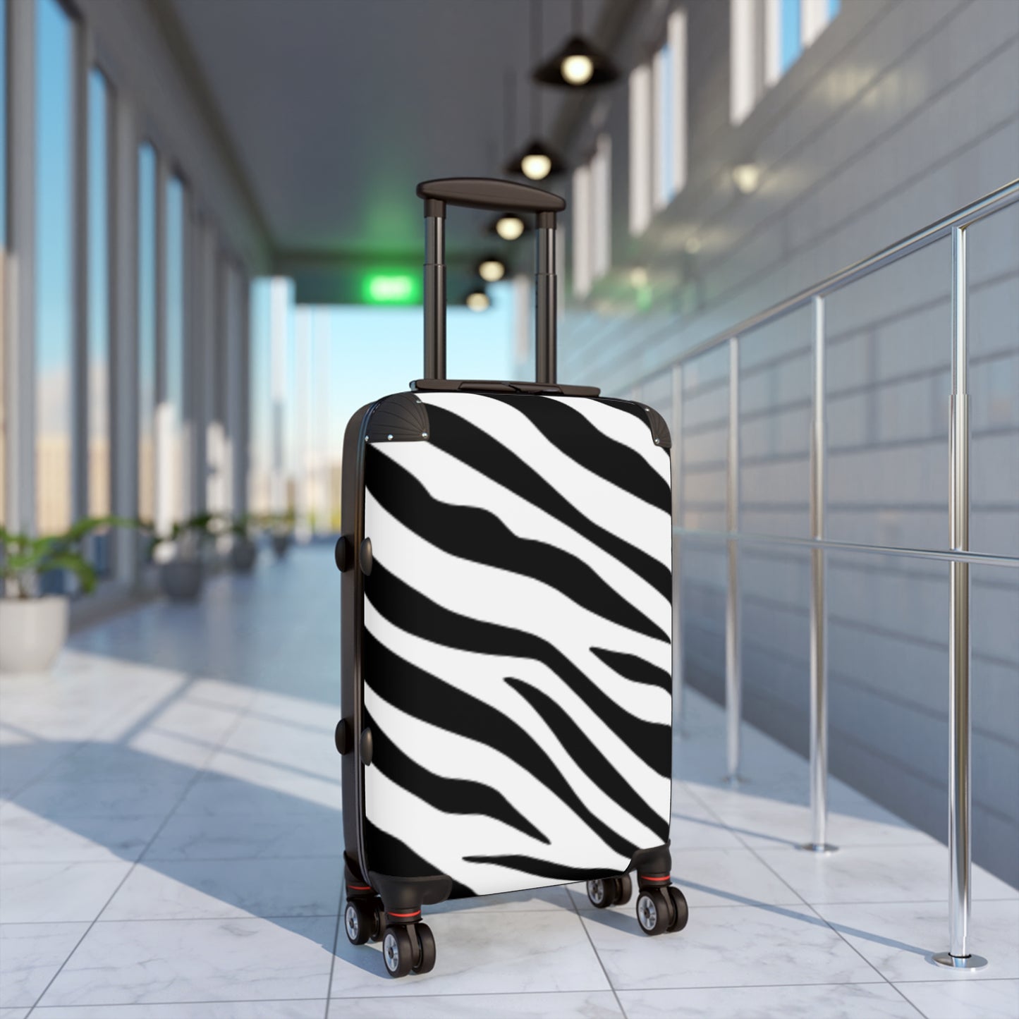 Stylish Zebra Print Suitcase - Travel in Style with Bold Designs