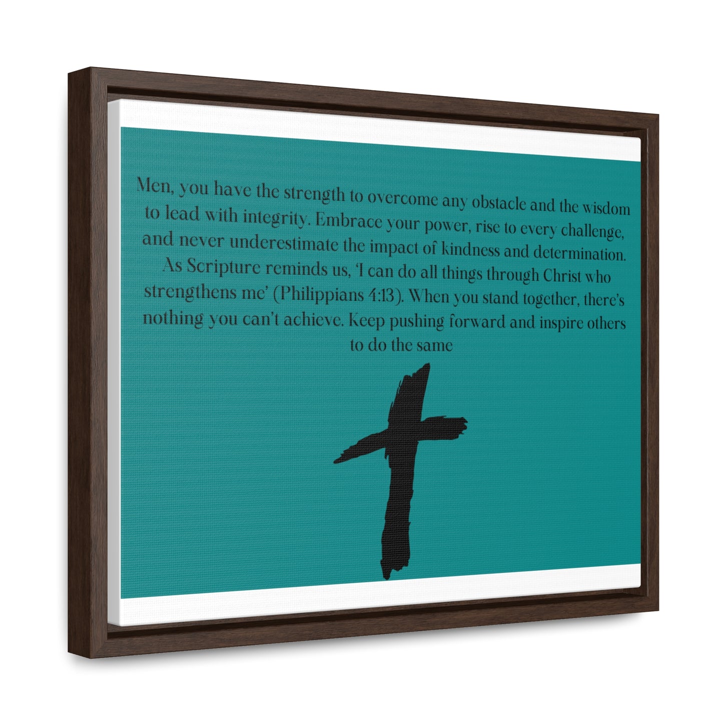 Inspirational Christian Canvas Art - Overcome Obstacles & Inspire Others