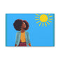 Sunshine Afro Woman Canvas Art - Vibrant Home Décor